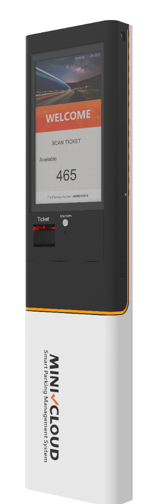 MiniCloud Large-Display Exit Ticket Scanner Totem