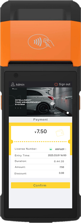 Handheld Smart Parking POS Terminal